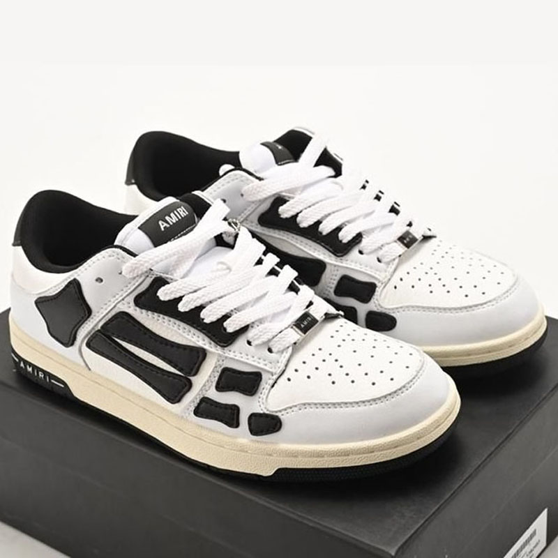 Мужские кроссовки Skeleton белые с черным Горловка